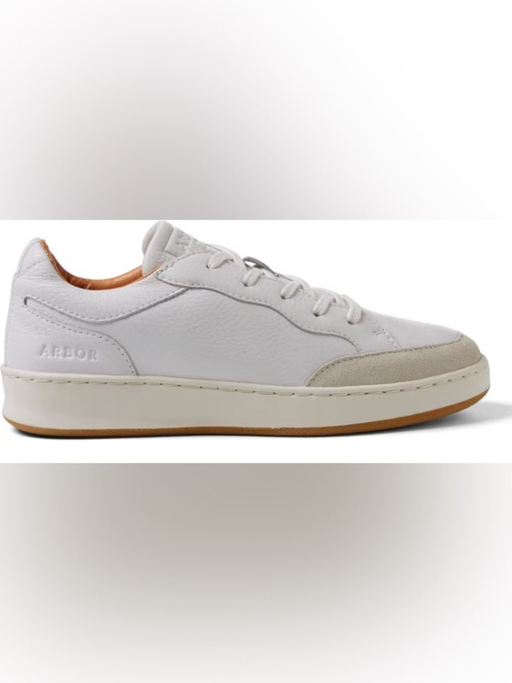 Women’s ARBOR Ethos white & grey leather sneakers- Size 10.5